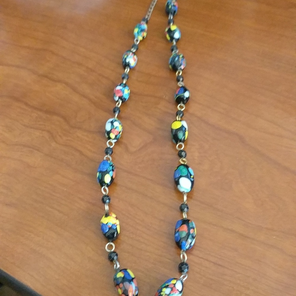 Glass Bead Magnetic Necklace